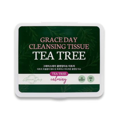مناديل منظفة للوجه بأوراق الشاي الأخضر 45 قطعة من Grace Day